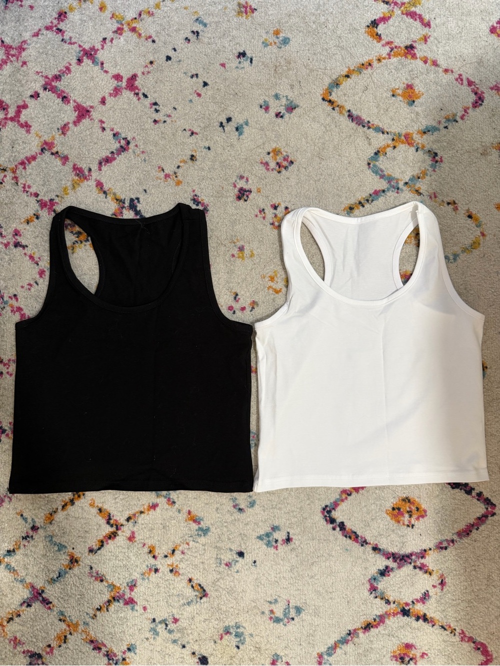 Classic Racerback Tank - Black and White